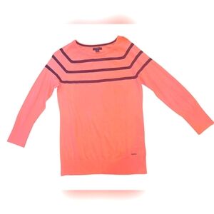 Nautica long sleeved sweater. women's small.  Salmon pink.